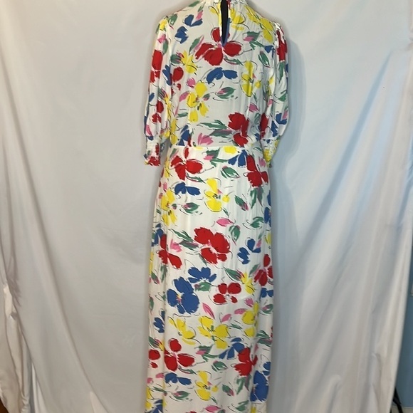 RIXO for Target Floral Mock Neck Cascade Ruffle Dress - Picture 7 of 13